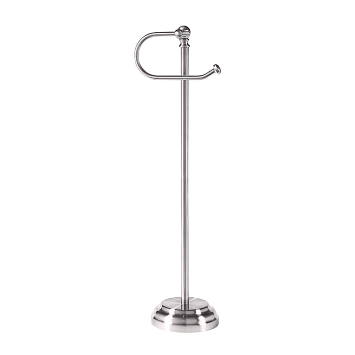 SunnyPoint Free Standing Bathroom Toilet Paper Holder Stand with Reserve, Reserve Area Has Enough Space for Jumbo Roll (Chrome)
