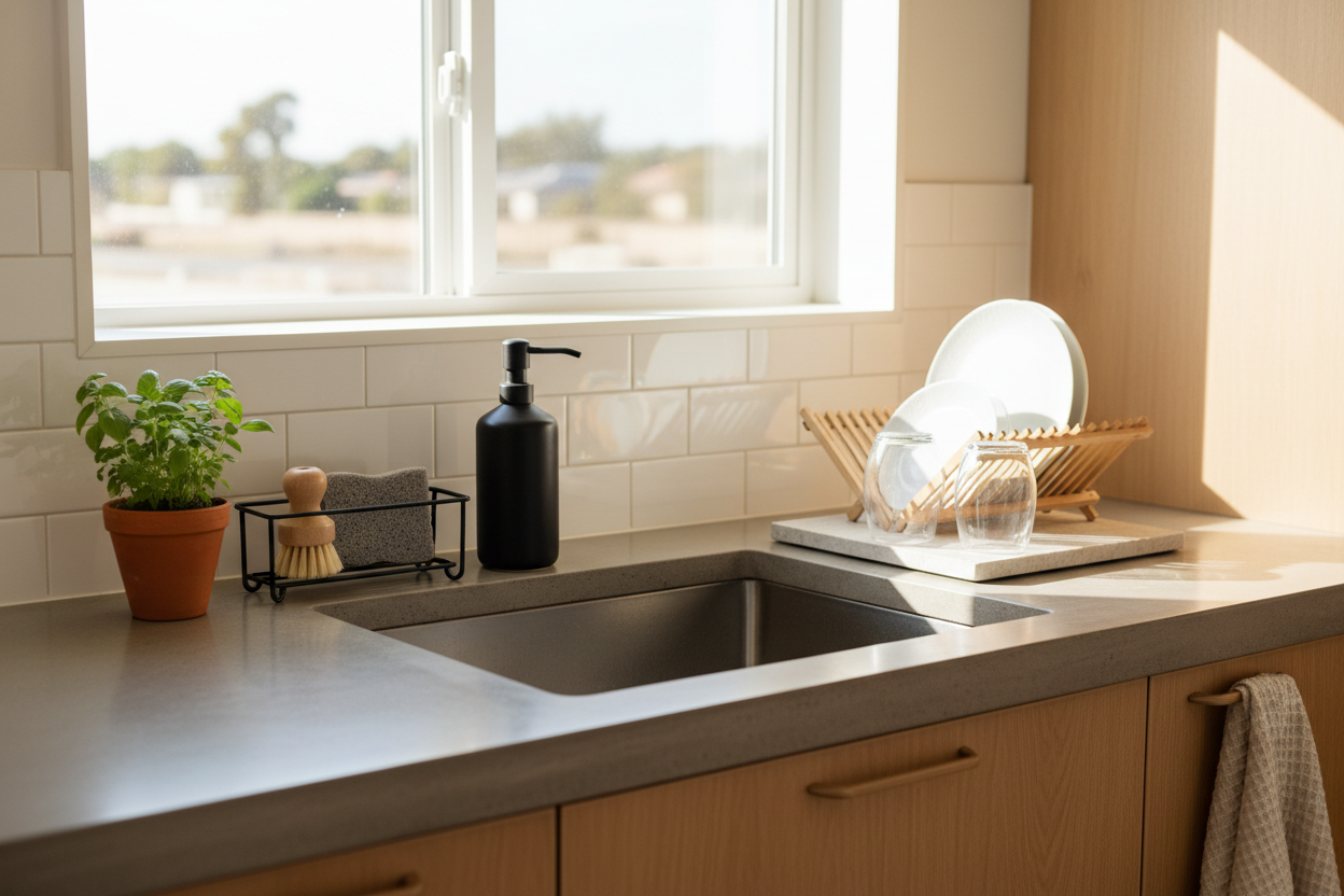 How to Organize a Small Kitchen Sink Area