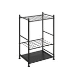 Blanca Rosana Garagge, Garden, Yard Tool Organizer Rack Up to 35 Long-Handled Tools/Rakes/Brooms, Heavy Duty Steel Garden Tool Stand for Shed, Outdoor, Black