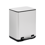 6 Liter / 1.58 Gallon Trash Can with Plastic Inner Buckets; Rectangle Bathroom, Office, Kitchen, and Bedroom Step On and Slow Close