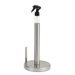 Heavy Weighted Paper Towel Holder Stand Dispenser Built-in Spray/Pump Bottle
