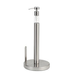 Heavy Weighted Paper Towel Holder Stand Dispenser Built-in Spray/Pump Bottle