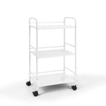 Minimalist Style 3 Tier Utility Rolling Shelf Cart