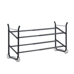 SunnyPoint Expandable & Stackable 2-Tier Shoe Rack – Adjustable Shoe Organizer for Entryway, Closet or Bedroom, Holds 4 to 8 Pairs, Space-Saving Metal Shoe Storage Shelf