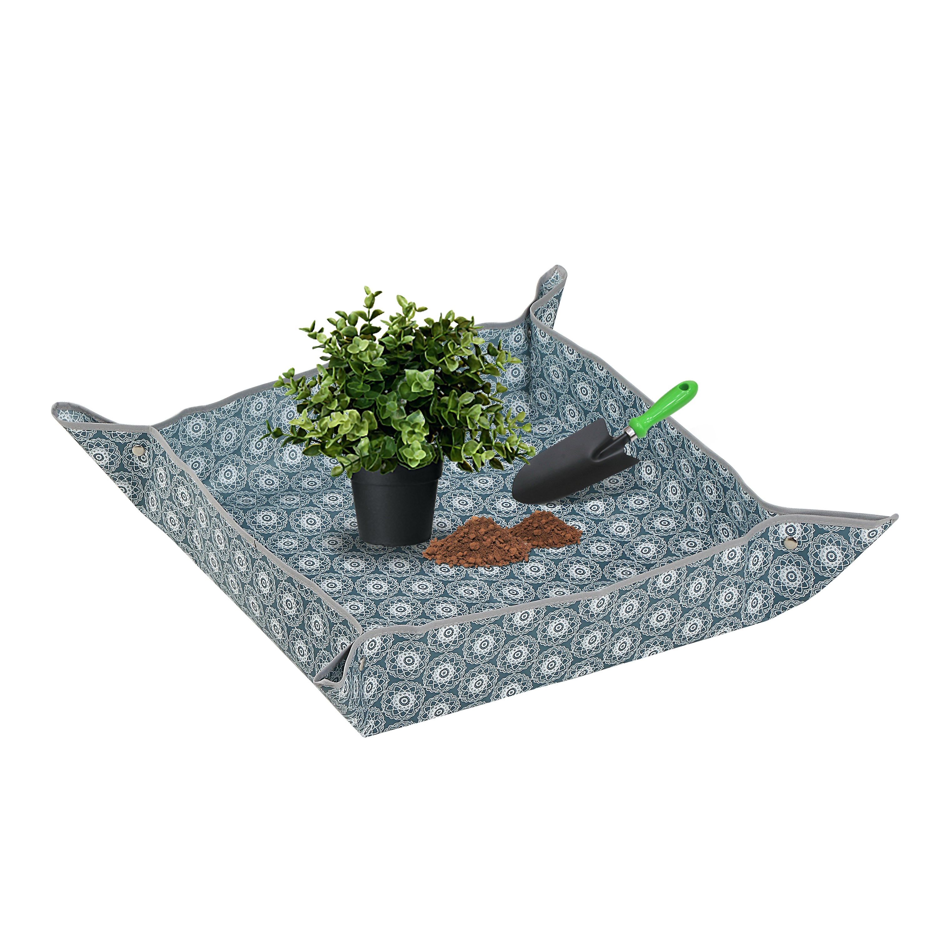 Heavy-Duty Waterproof – Indoor Plant Transplanting & Mess Control Mat, Thick Succulent Potting Tray for Soil Change, Spill-Proof Gardening & Pet Grooming Mat