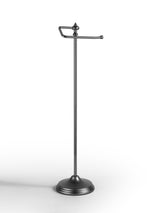 Bathroom Free Standing Toilet Tissue Paper Roll Holder Stand with Reserve Function, Chrome Finish