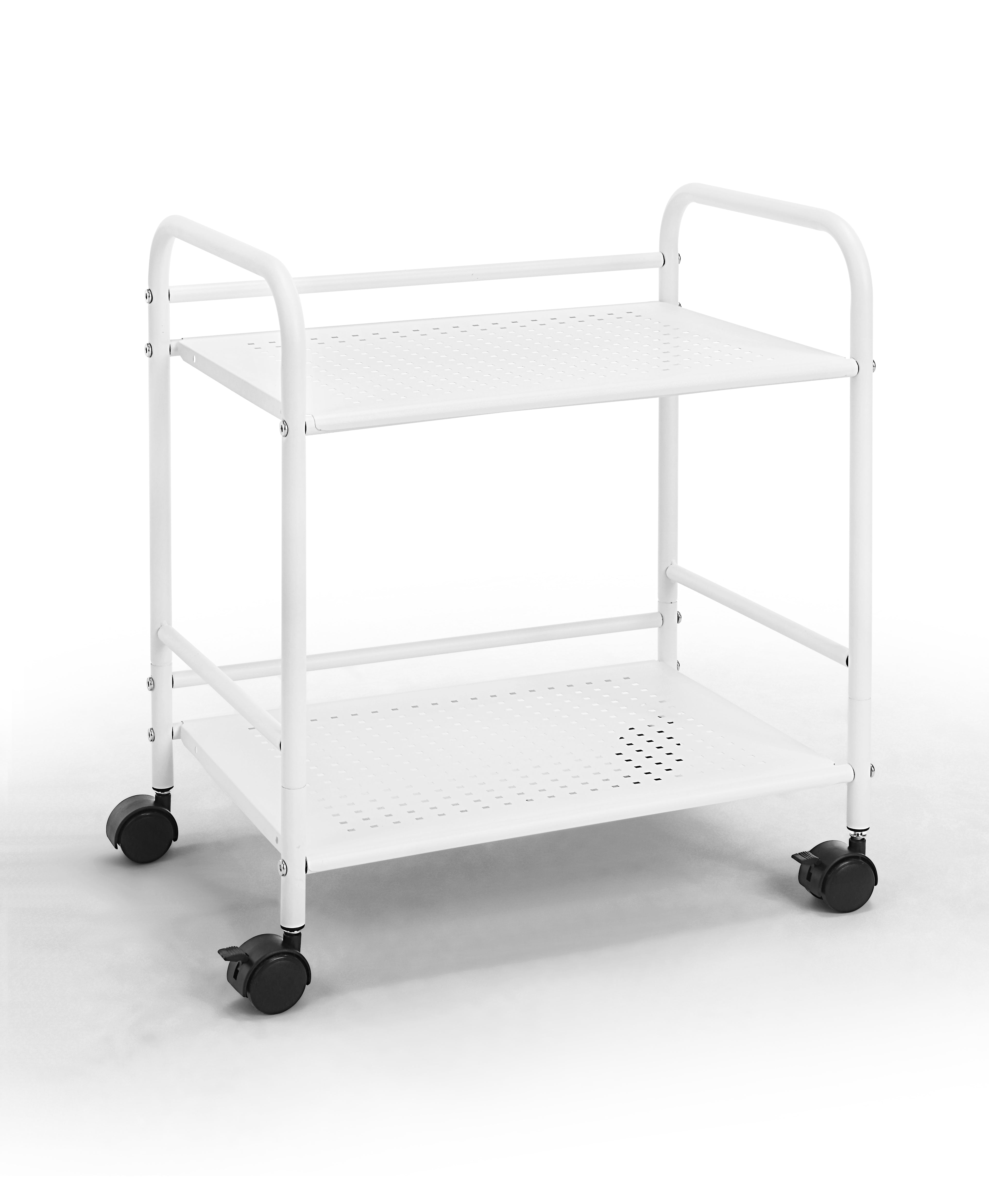 Minimalist Style Utility Rolling Shelf Cart