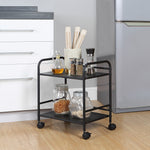 Minimalist Style Utility Rolling Shelf Cart