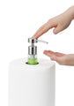 Heavy Weighted Paper Towel Holder Stand Dispenser Built-in Spray/Pump Bottle