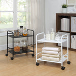 Minimalist Style Utility Rolling Shelf Cart