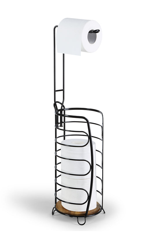 Free Standing 3-Roll Storage Toilet Paper Holder