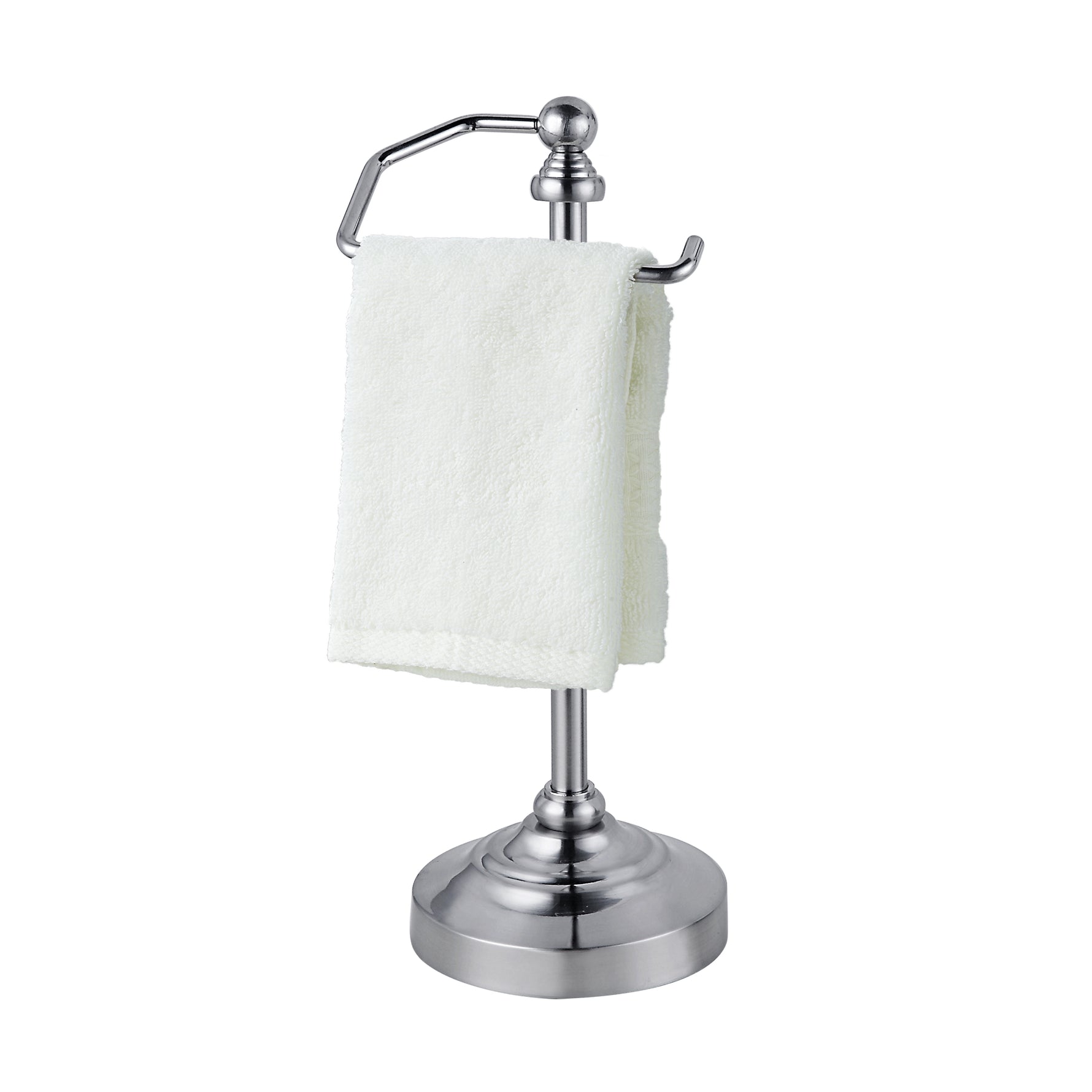 SunnyPoint Deluxe Free Standing Heavy Weighted Countertop Fingertip Towel Holder Stand