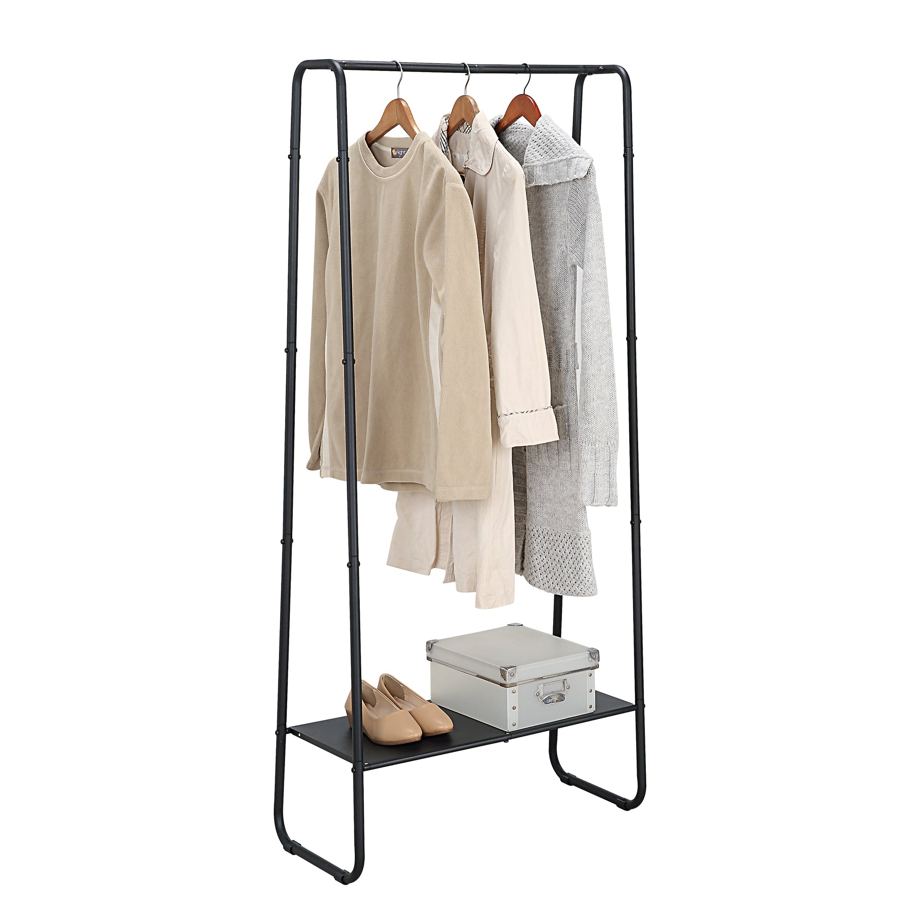 Freestanding Clothes Garment Rack, Organizer Closet