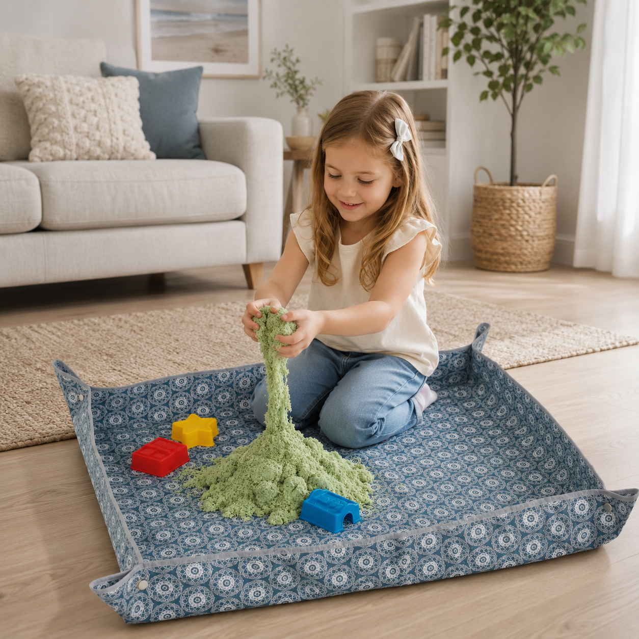 Heavy-Duty Waterproof – Indoor Plant Transplanting & Mess Control Mat, Thick Succulent Potting Tray for Soil Change, Spill-Proof Gardening & Pet Grooming Mat