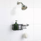 Classic Wall Mounted Shower Caddy Organizer Basket Shelf With Removable Adhesive Hook. No Drilling Needed