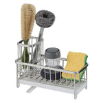 SunnyPoint Never Rust Stainless Utensil, Sink Cleaning Tools Holder for Kitchen Sink With Drain Board; Dish Wand, Sponge, Soap Dispenser, Utensil Organizer Caddy