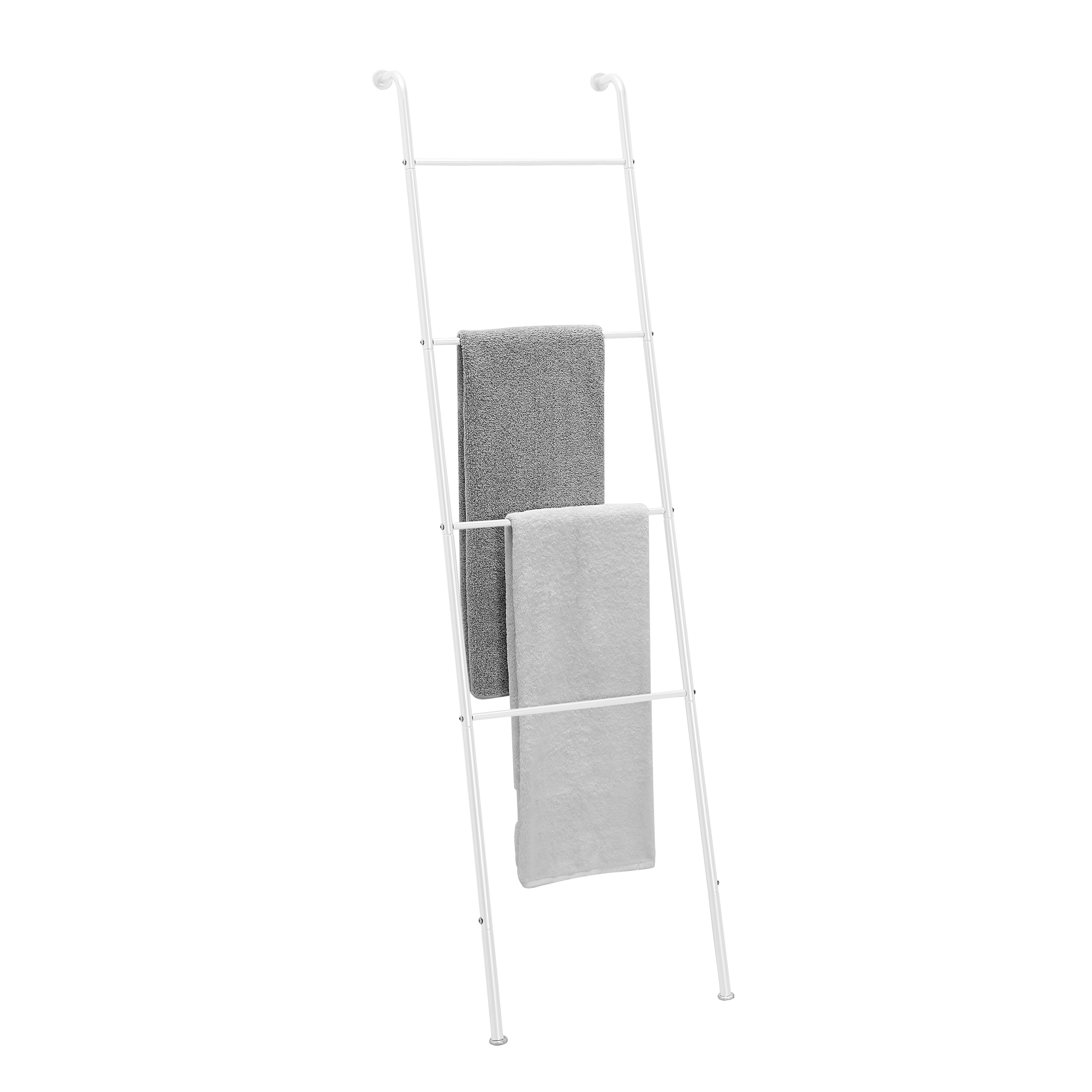 Classic Home, Bath, Bedroom, Closet Leaning Ladder Rack