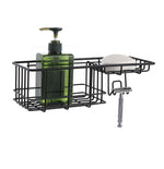 Classic Wall Mounted Shower Caddy Organizer Basket Shelf With Removable Adhesive Hook. No Drilling Needed