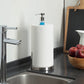 Heavy Weighted Paper Towel Holder Stand Dispenser Built-in Spray/Pump Bottle
