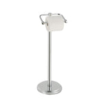 SunnyPoint Free Standing Toilet Paper Holder with Weighted Base, Bathroom Tissue Roll Stand, Holds Jumbo & Standard Rolls, Freestanding Toilet Paper Stand for Bathroom, Compact Storage Organizer