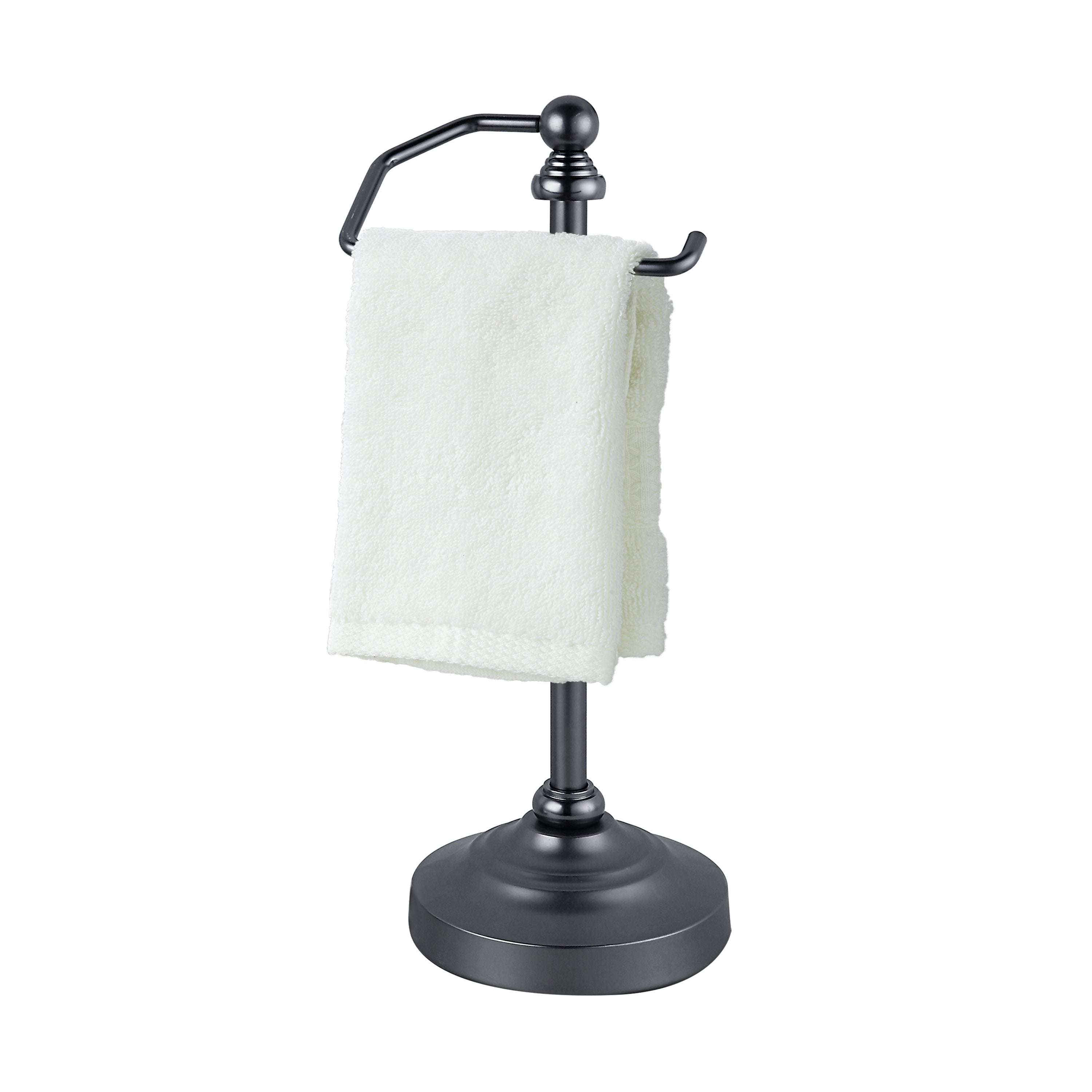 SunnyPoint Deluxe Free Standing Heavy Weighted Countertop Fingertip Towel Holder Stand