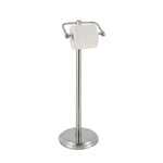 SunnyPoint Free Standing Toilet Paper Holder with Weighted Base, Bathroom Tissue Roll Stand, Holds Jumbo & Standard Rolls, Freestanding Toilet Paper Stand for Bathroom, Compact Storage Organizer