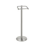 SunnyPoint Free Standing Toilet Paper Holder with Weighted Base, Bathroom Tissue Roll Stand, Holds Jumbo & Standard Rolls, Freestanding Toilet Paper Stand for Bathroom, Compact Storage Organizer