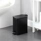 5 Liter / 1.32 Gallon Trash Can with Plastic Inner Buckets; Rectangle Bathroom, Office, Kitchen, and Bedroom Step On and Slow Close