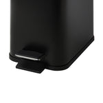 5 Liter / 1.32 Gallon Trash Can with Plastic Inner Buckets; Rectangle Bathroom, Office, Kitchen, and Bedroom Step On and Slow Close