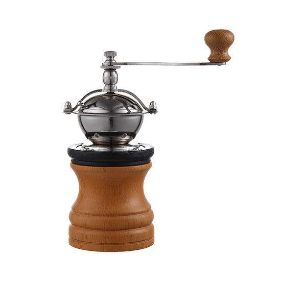 Classic Coffee Grinder,Manual Coffee Grinder with Adjustable Stainless Burr,Hand Crank Mill,Compact Size Perfect for Your Home,Office or Travelling
