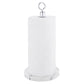 Heavy Weighted Faux Marble Sturdy Paper Towel Holder Stand Dispenser with Stainless Base Fits Standard and Jumbo Sized Paper Towel