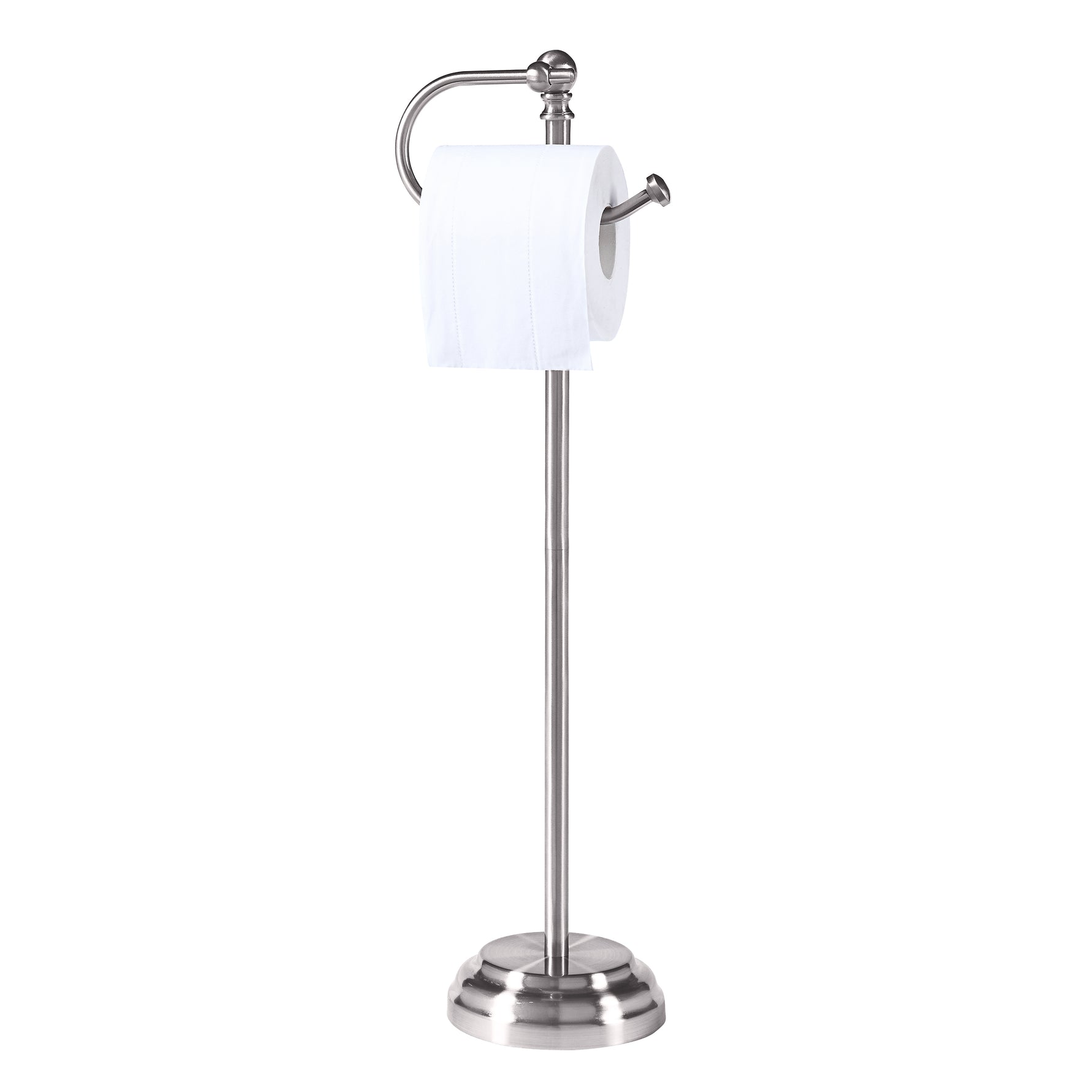 Classic Bathroom Free Standing Toilet Tissue Paper Roll Holder Stand