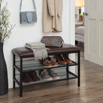 Classic Heavy Duty Bench With 2 Tier Storage Shelves