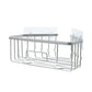 RustProof Aluminum Wall Mount Shower Caddy Basket Shelf; Adhesive Hook Pad Included