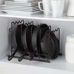 Heavy Duty Kitchen Countertop Cabinet Pantry Pan, Pot Lid, and Pot Organizer Rack Holder
