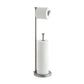 Free Standing Bathroom Toilet Paper Holder Stand with Reserve, Reserve Area has Enough Space for Jumbo Roll