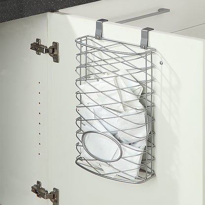 Over Cabinet Kitchen Storage Organizer Holder or Basket - Hang Over Cabinet Doors in Kitchen/Pantry - Holds up to 50 Plastic Shopping Bags