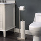 Free Stand Supreme Extra Tall Toilet Paper Holder Stand with Reserve, Reserve Area has Enough Space for 4 Jumbo Rolls