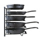 Heavy Duty Kitchen Countertop Cabinet Pantry Pan, Pot Lid, and Pot Organizer Rack Holder