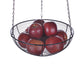 3 Tier Hanging Fruit Basket, Black Coating
