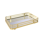 Classic Decorative Vanity Perfume Dresser Jewelry Organizer Makeup Mirror Tray