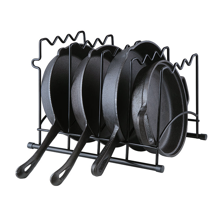 Heavy Duty Kitchen Countertop Cabinet Pantry Pan, Pot Lid, and Pot Organizer Rack Holder