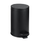4.5 Liter / 1.2 Gallon Round Trash Can with Plastic Inner Bucket; Bathroom, Office, Kitchen and Bedroom Step On and Slow Close