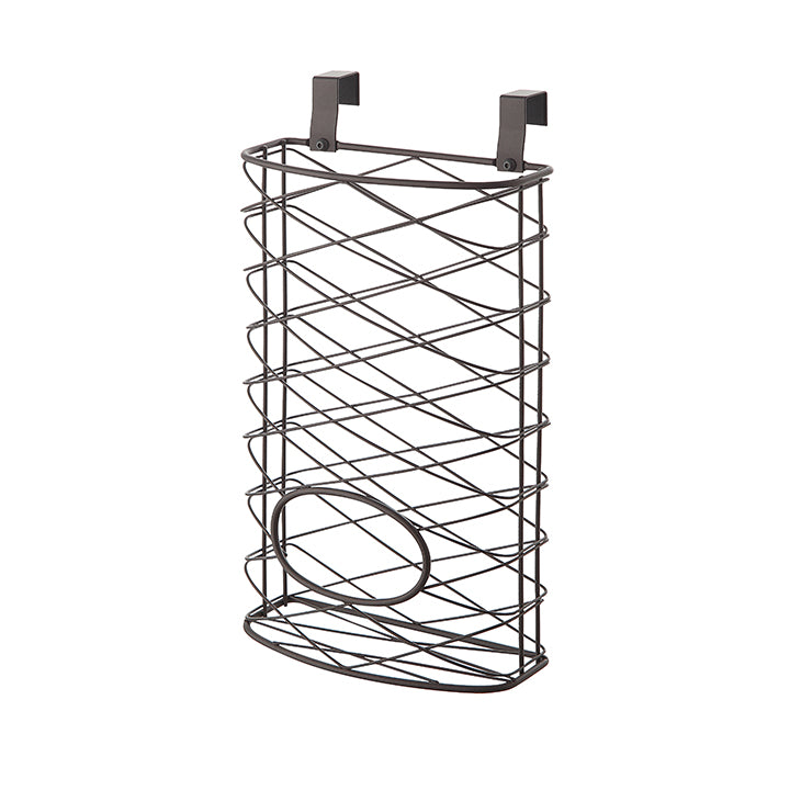 Over Cabinet Kitchen Storage Organizer Holder or Basket - Hang Over Cabinet Doors in Kitchen/Pantry - Holds up to 50 Plastic Shopping Bags