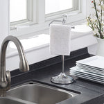 Heavy Weight Classic Decorative Metal Fingertip Towel Holder Stand; Hanging Bar is 14.2" Height.