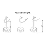 Heavy Weight Classic Decorative Metal Fingertip Towel Holder Stand for Bathroom, Kitchen, Vanity and Countertops