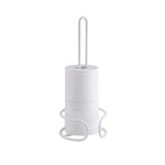 Heavy Wire Gauge Spare Bathroom Toilet Tissue Paper Roll Holder Storage Stand