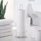 Heavy Wire Gauge Spare Bathroom Toilet Tissue Paper Roll Holder Storage Stand