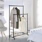 Classic Garment Standard Rod Clothing Garment Rack, Rolling Clothes Organizer on Wheels for Hanging Clothes