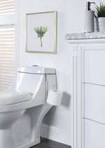 Over The Tank Toilet Tissue Paper Roll Holder Dispenser and Reserve for Bathroom Storage and Organization